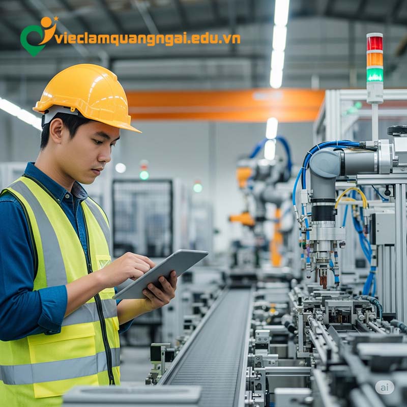 Kỹ thuật viên vận hành dây chuyền sản xuất