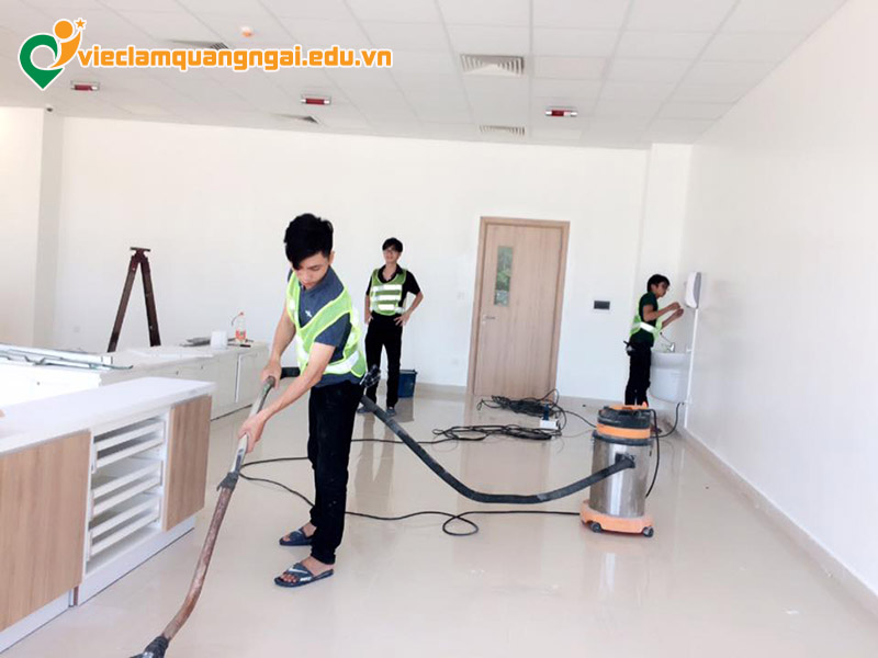 Quyền lợi và chế độ khi làm việc vệ sinh công nghiệp ở Quảng Ngãi