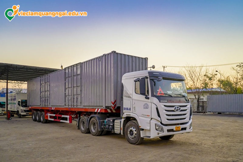 Vị trí lái xe container