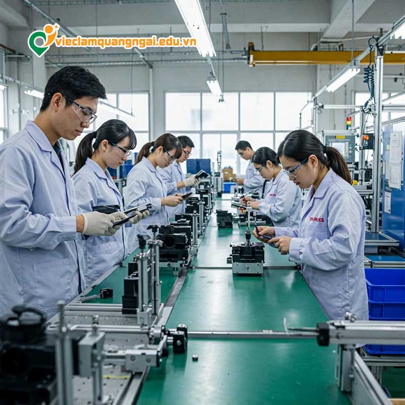 Tuyển dụng nhân viên vận hành dây chuyền sản xuất Quảng Ngãi